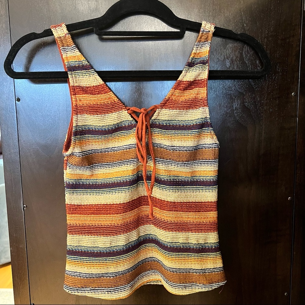 ZARA Woven Boho Tank Top